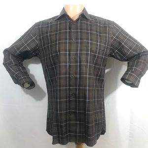 John W. Nordstrom Plaid Long Sleeve Shirt Medium